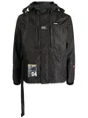 Izzue Patch-details Padded Hooded Jacket In Black