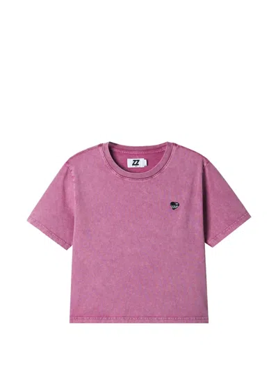 Izzue Patch T-shirt In Pink