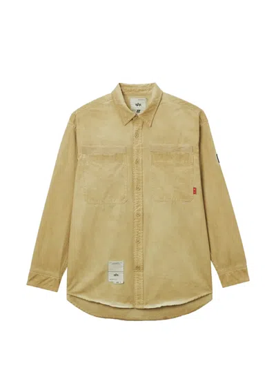 Izzue Patch-pocket Shirt In Gold