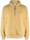 Izzue Photograph-print Half-zip Hoodie In Green