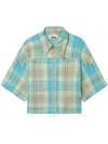 Izzue Plaid-check Cotton Shirt In Blue