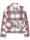 Izzue Plaid Jacket In Neutrals