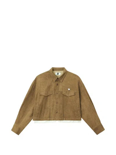 Izzue Pleated-detail Oversized Jacket In Multi
