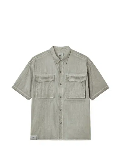 Izzue Pocket Short-sleeved Shirt In Gray