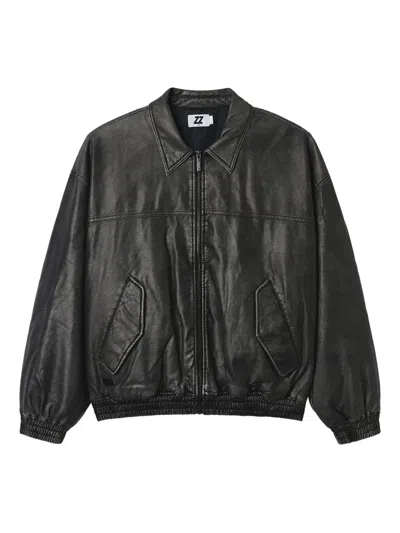 Izzue Pocket Zip Jacket In Black