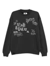 Izzue Print Crew-neck Sweatshirt In Black