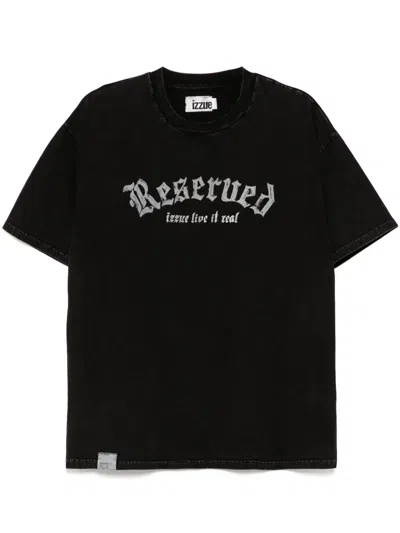 Izzue Printed T-shirt In Schwarz