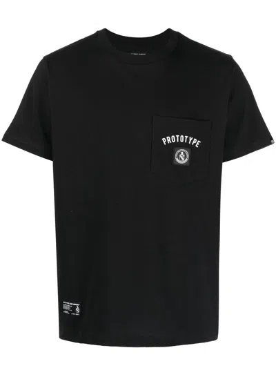 Izzue 'prototype' Short-sleeve T-shirt In Schwarz