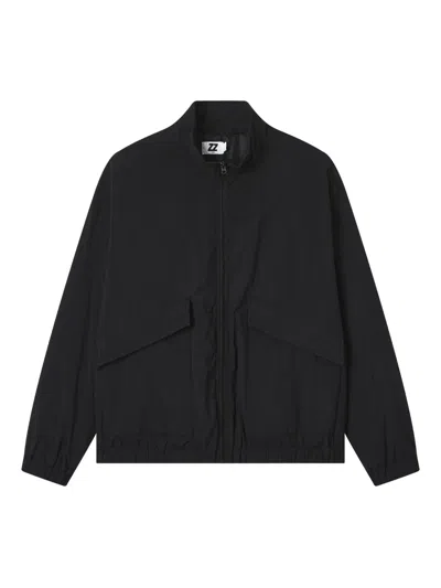 Izzue Raised-logo Jacket In Black