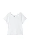 Izzue Raw-edge T-shirt In White