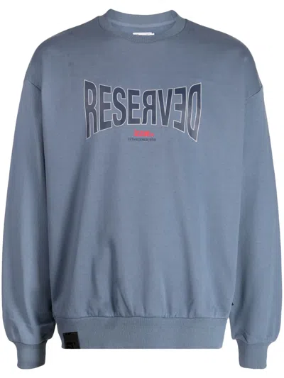 Izzue Reserved Cotton Sweatshirt In Blue