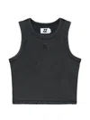 Izzue Ribbed Top In Black