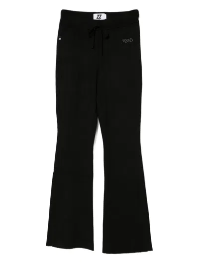 Izzue Rsvd Flared Trousers In Black