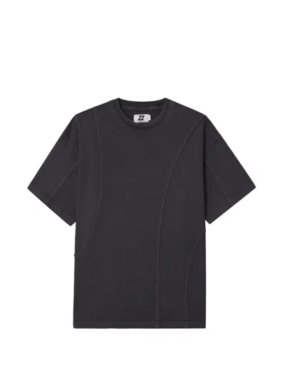 Izzue Seam Cotton T-shirt In Gray