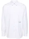 Izzue Side Button Detailing Shirt In White