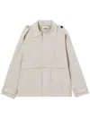 Izzue Single-breasted Layered Jacket In Neutrals