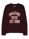 Izzue Slogan-intarsia Jumper In Black