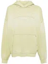Izzue Slogan-patched Hoodie In Green