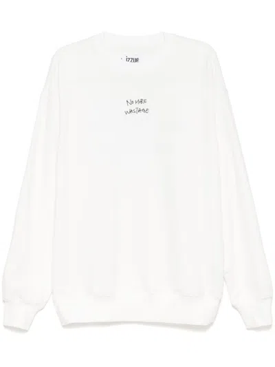 Izzue Slogan-print Sweatshirt In White