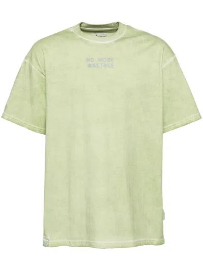 Izzue Slogan Print T-shirt In Green