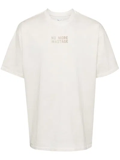 Izzue Slogan Print T-shirt In Neutrals