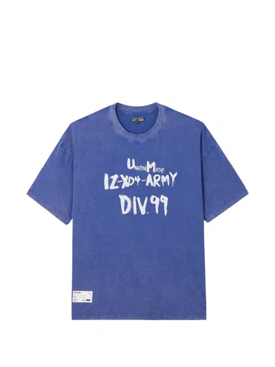 Izzue Slogan-print T-shirt In Blue