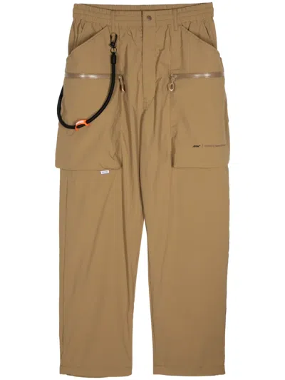 Izzue Straight-leg Cargo Trousers In Brown
