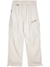 Izzue Straight-leg Cargo Trousers In Neutrals