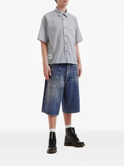 Izzue Striped Button-fastening Shirt In Blue