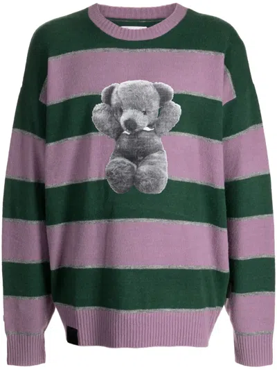 Izzue Striped Crew-neck Jumper In Mehrfarbig