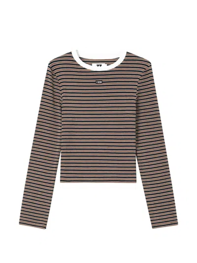 Izzue Striped Long-sleeve T-shirt In Multi