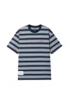Izzue Striped Patch T-shirt In Blue