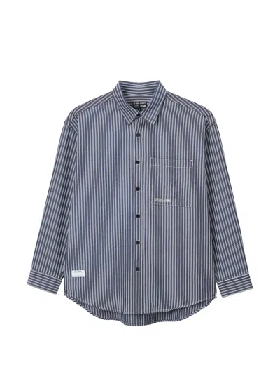 Izzue Striped Pocket Shirt In Blue
