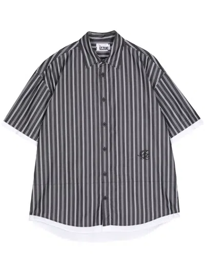 Izzue Striped Short-sleeve Shirt In White