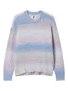 Izzue Striped Sweater In Purple