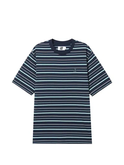 Izzue Striped-pattern T-shirt In Blue