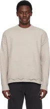Izzue Taupe Layered Sweater In Bgt
