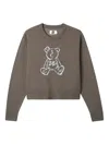 Izzue Teddy-detail Sweater In Green
