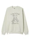 Izzue Teddy-embroidered Crew-neck Sweatshirt In Neutral