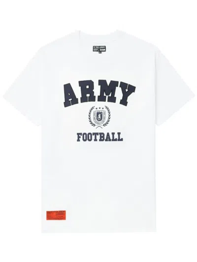 Izzue Text-appliqué Cotton T-shirt In White
