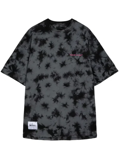 Izzue Tie Dye-print Cotton T-shirt In Grey