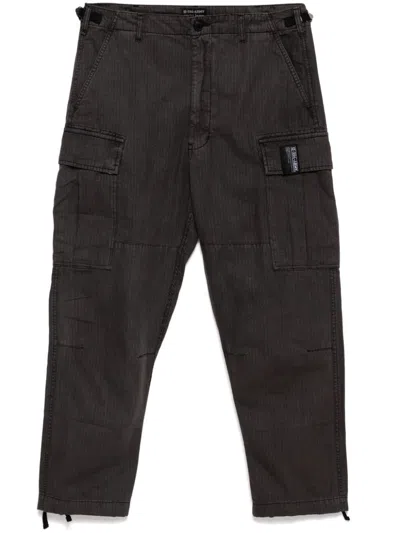 Izzue Twill Cargo Pants In Black