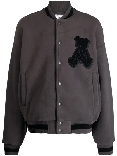 Izzue Zweifarbige Bomberjacke In Grey