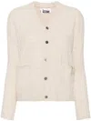 Izzue V-neck Cardigan In Neutrals