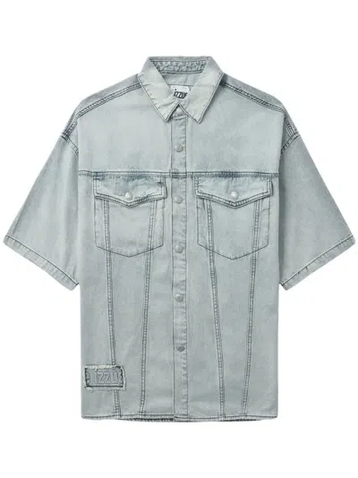 Izzue Washed Denim Shirt In Blue