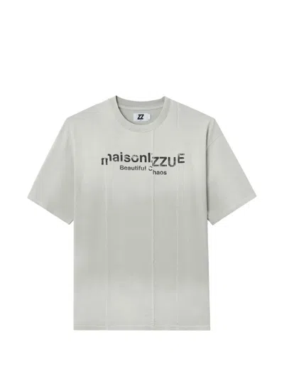 Izzue 코튼 티셔츠 In White
