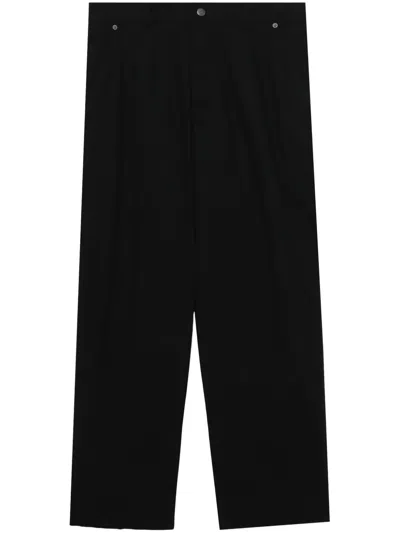 Izzue Wide-leg Cargo Trousers In 黑色