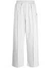 Izzue Wide-leg Track Pants In Grey