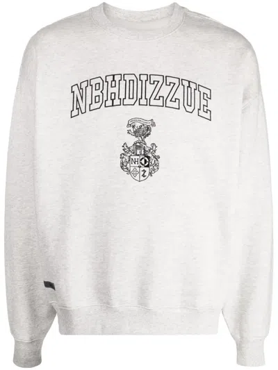 Izzue X Neighborhood Logo-print Sweatshirt In Grey