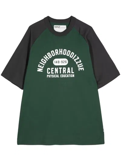 Izzue X Neighborhood Logo-print T-shirt In Green